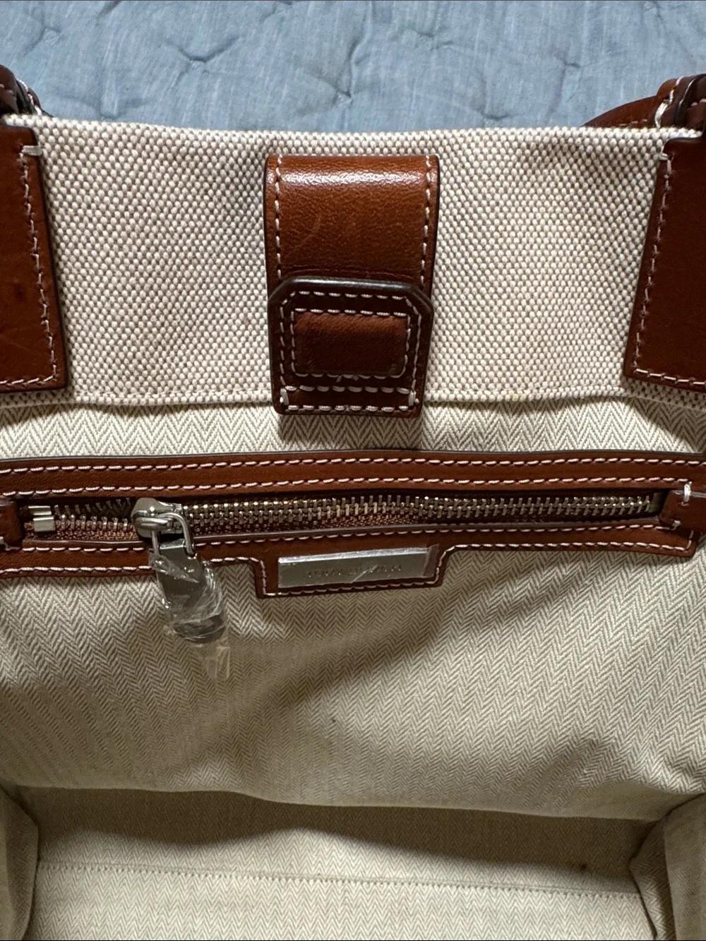 Tory Burch Ella Canvas Tote Tall